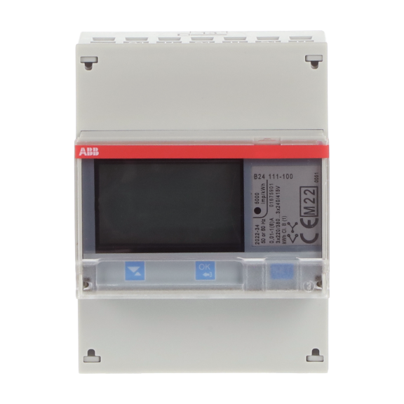 ABB 2CMA100177R1000, B24 111 - 100 Steel, Trifaze, Enerji Ölçer, 3x220-240/400 Volt AC, Trafo Bağlantılı