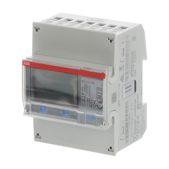 ABB 2CMA100177R1000, B24 111 - 100 Steel, Trifaze, Enerji Ölçer, 3x220-240/400 Volt AC, Trafo Bağlantılı