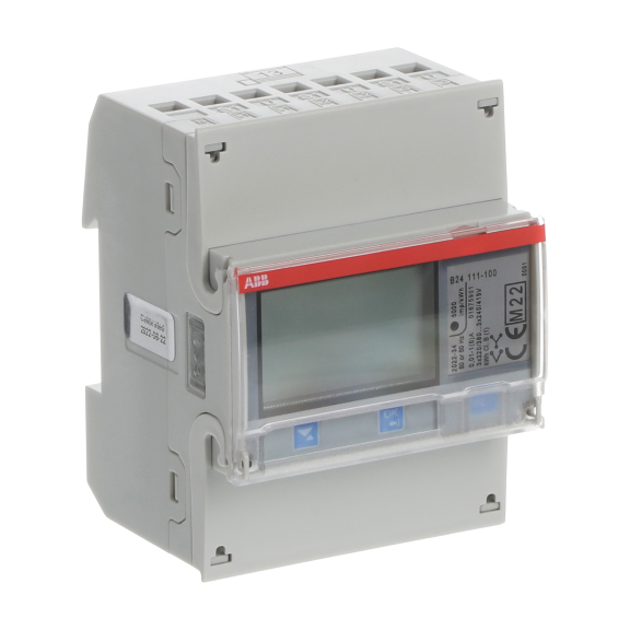 ABB 2CMA100177R1000, B24 111 - 100 Steel, Trifaze, Enerji Ölçer, 3x220-240/400 Volt AC, Trafo Bağlantılı