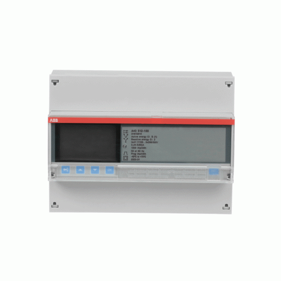 ABB 2CMA170531R1000, A43 512 - 100 Platinum, Trifaze, Enerji Ölçer, 3x100-500/57-288 Volt AC, Direkt Bağlantılı