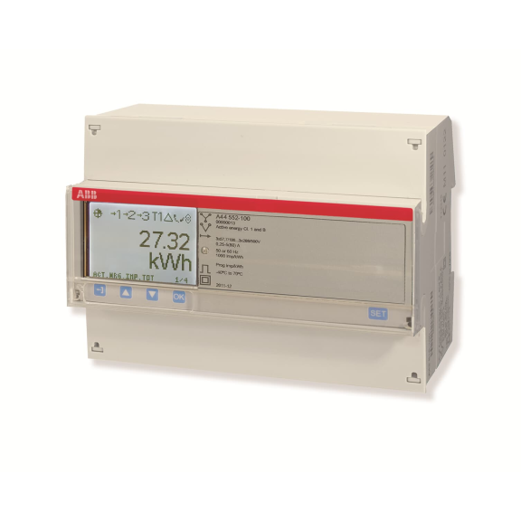 ABB 2CMA170549R1000, A44 552 - 110 Platinum, Trifaze, Enerji Ölçer, 3x100-500/57-288 Volt AC, Trafo Bağlantılı
