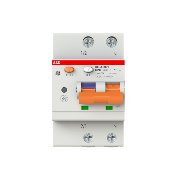 ABB 2CSA275103R1204, DS-ARC1 M C20 A30, System Pro M, 20 Amper, 30mA, A Tip, Kaçak Akım Korumalı Ark Hatası Algılama Cihazı, 10 kA, C Tipi, 1 Faz+Nötr