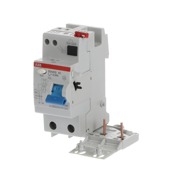 ABB 2CSB202001R1250, DDA202 AC-25/0.03, System Pro M, 25 Amper, 30mA, AC Tip, Kaçak Akım Koruma Modülü, 2 Kutuplu