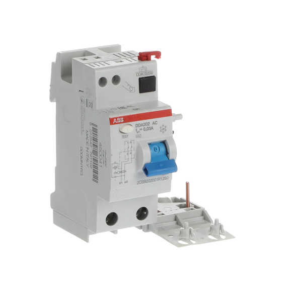 ABB 2CSB202001R1250, DDA202 AC-25/0.03, System Pro M, 25 Amper, 30mA, AC Tip, Kaçak Akım Koruma Modülü, 2 Kutuplu