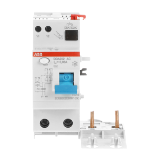 ABB 2CSB202001R1630, DDA202 AC-63/0.03, System Pro M, 63 Amper, 30mA, AC Tip, Kaçak Akım Koruma Modülü, 2 Kutuplu
