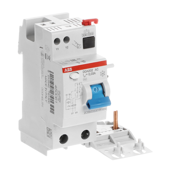 ABB 2CSB202001R1630, DDA202 AC-63/0.03, System Pro M, 63 Amper, 30mA, AC Tip, Kaçak Akım Koruma Modülü, 2 Kutuplu