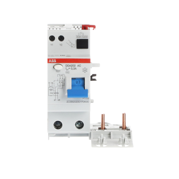 ABB 2CSB202001R3630, DDA202 AC-63/0.3, System Pro M, 63 Amper, 300mA, AC Tip, Kaçak Akım Koruma Modülü, 2 Kutuplu