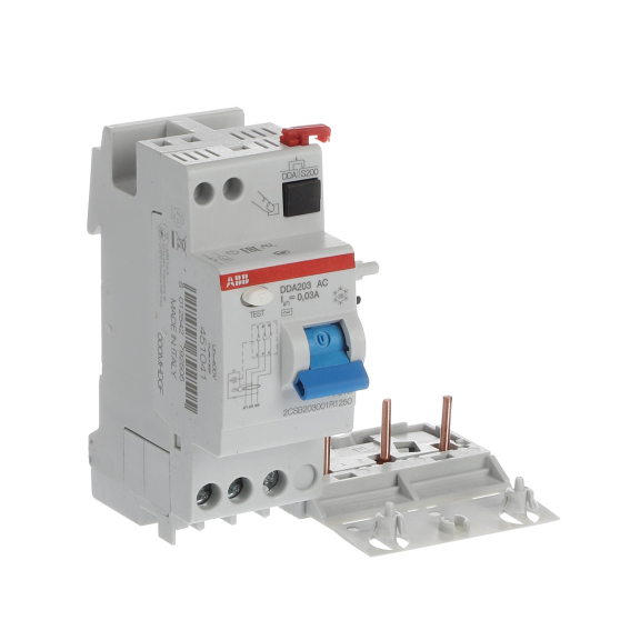 ABB 2CSB203001R1250, DDA203 AC-25/0.03, System Pro M, 25 Amper, 30mA, AC Tip, Kaçak Akım Koruma Modülü, 3 Kutuplu