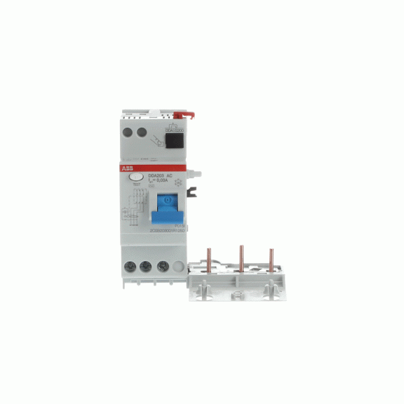ABB 2CSB203001R1250, DDA203 AC-25/0.03, System Pro M, 25 Amper, 30mA, AC Tip, Kaçak Akım Koruma Modülü, 3 Kutuplu