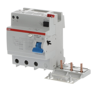 ABB 2CSB203001R1630, DDA203 AC-63/0.03, System Pro M, 63 Amper, 30mA, AC Tip, Kaçak Akım Koruma Modülü, 3 Kutuplu