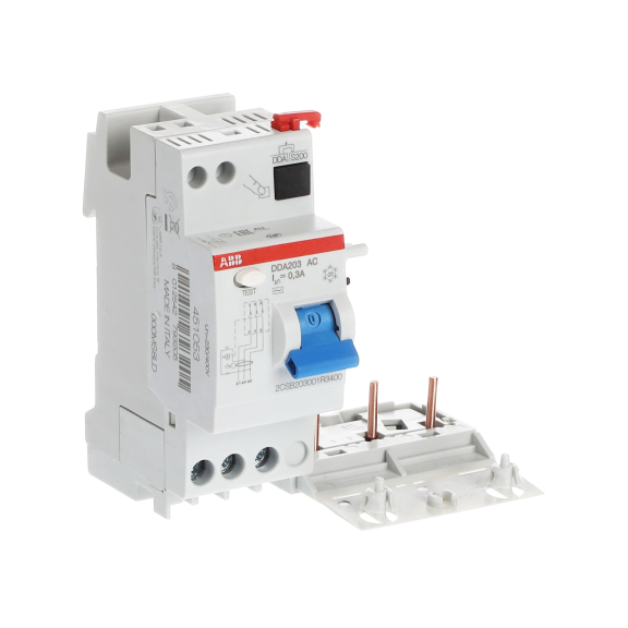 ABB 2CSB203001R3400, DDA203 AC-40/0.3, System Pro M, 40 Amper, 300mA, AC Tip, Kaçak Akım Koruma Modülü, 3 Kutuplu