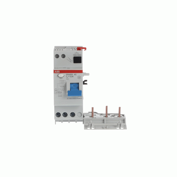 ABB 2CSB203001R3400, DDA203 AC-40/0.3, System Pro M, 40 Amper, 300mA, AC Tip, Kaçak Akım Koruma Modülü, 3 Kutuplu