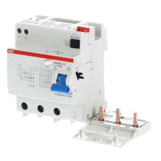 ABB 2CSB203001R3630, DDA203 AC-63/0.3, System Pro M, 63 Amper, 300mA, AC Tip, Kaçak Akım Koruma Modülü, 3 Kutuplu
