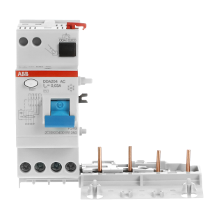 ABB 2CSB204001R1250, DDA204 AC-25/0.03, System Pro M, 25 Amper, 30mA, AC Tip, Kaçak Akım Koruma Modülü, 4 Kutuplu