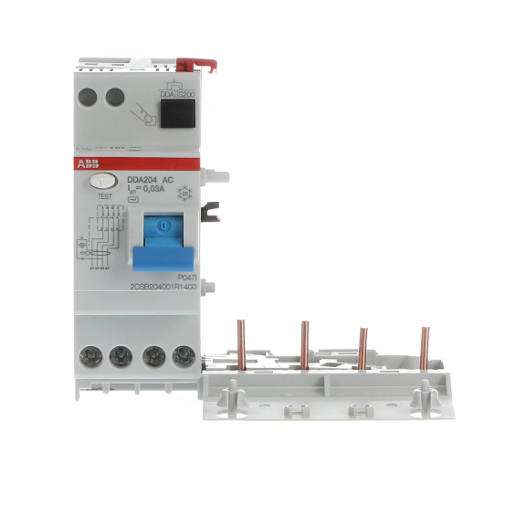 ABB 2CSB204001R1400, DDA204 AC-40/0.03, System Pro M, 40 Amper, 30mA, AC Tip, Kaçak Akım Koruma Modülü, 4 Kutuplu