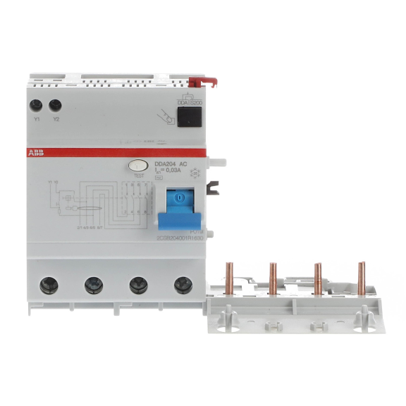 ABB 2CSB204001R1630, DDA204 AC-63/0.03, System Pro M, 63 Amper, 30mA, AC Tip, Kaçak Akım Koruma Modülü, 4 Kutuplu