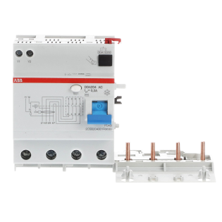 ABB 2CSB204001R3630, DDA204 AC-63/0.3, System Pro M, 63 Amper, 300mA, AC Tip, Kaçak Akım Koruma Modülü, 4 Kutuplu