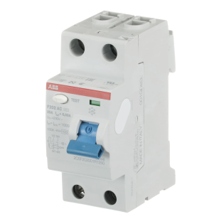 ABB 2CSF202001R1250, F202 AC-25/0.03, System Pro M, 25 Amper, 30 mA, AC Tip, Kaçak Akım Koruma Rölesi, 2 Kutuplu (1 Faz+Nötr)