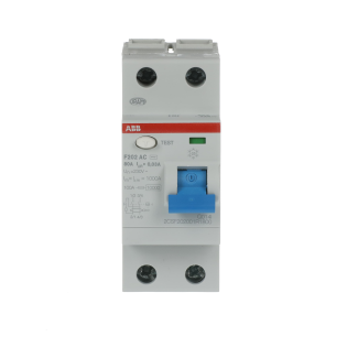 ABB 2CSF202001R1800, F202 AC-80/0.03, System Pro M, 80 Amper, 30 mA, AC Tip, Kaçak Akım Koruma Rölesi, 2 Kutuplu (1 Faz+Nötr)