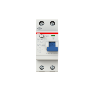ABB 2CSF202001R1900, F202 AC-100/0.03, System Pro M, 100 Amper, 30 mA, AC Tip, Kaçak Akım Koruma Rölesi, 2 Kutuplu (1 Faz+Nötr)