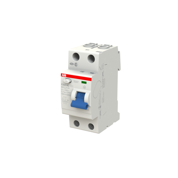 ABB 2CSF202001R3800, F202 AC-80/0.3, System Pro M, 80 Amper, 300 mA, AC Tip, Kaçak Akım Koruma Rölesi, 2 Kutuplu (1 Faz+Nötr)