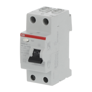 ABB 2CSF202004R1400, FH202 AC-40/0.03, System Pro M, 40 Amper, 30 mA, AC Tip, Kaçak Akım Koruma Rölesi, 2 Kutuplu (1 Faz+Nötr)