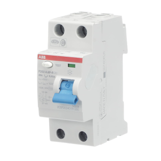 ABB 2CSF202401R1250, F202 A-25/0.03 AP-R, System Pro M, 25 Amper, 30 mA, A-APR Tip, Kaçak Akım Koruma Rölesi, 2 Kutuplu (1 Faz+Nötr)