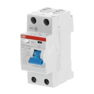 ABB 2CSF202401R1630, F202 A-63/0.03 AP-R, System Pro M, 63 Amper, 30 mA, A-APR Tip, Kaçak Akım Koruma Rölesi, 2 Kutuplu (1 Faz+Nötr)