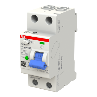 ABB 2CSF202568R1630, F202 B-63/0.03, System Pro M, 63 Amper, 30 mA, B Tip, Kaçak Akım Koruma Rölesi, 2 Kutuplu (1 Faz+Nötr)