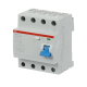 ABB 2CSF204001R1250, F204 AC-25/0.03, System Pro M, 25 Amper, 30 mA, AC Tip, Kaçak Akım Koruma Rölesi, 4 Kutuplu (3 Faz+Nötr)