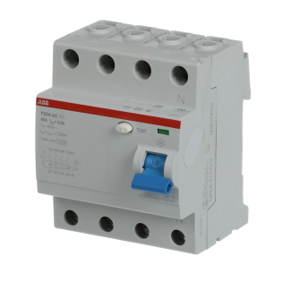 ABB 2CSF204001R3630, F204 AC-63/0.3, System Pro M, 63 Amper, 300 mA, AC Tip, Kaçak Akım Koruma Rölesi, 4 Kutuplu (3 Faz+Nötr)