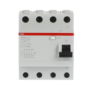 ABB 2CSF204003R3400, FH204 AC-40/0.3, System Pro M, 40 Amper, 300 mA, AC Tip, Kaçak Akım Koruma Rölesi, 4 Kutuplu (3 Faz+Nötr)