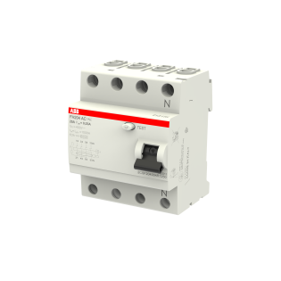 ABB 2CSF204004R1250, FH204 AC-25/0.03, System Pro M, 25 Amper, 30 mA, AC Tip, Kaçak Akım Koruma Rölesi, 4 Kutuplu (3 Faz+Nötr)
