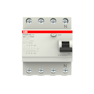 ABB 2CSF204004R1400, FH204 AC-40/0.03, System Pro M, 40 Amper, 30 mA, AC Tip, Kaçak Akım Koruma Rölesi, 4 Kutuplu (3 Faz+Nötr)