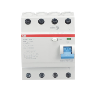 ABB 2CSF204401R1630, F204 A-63/0.03 AP-R, System Pro M, 63 Amper, 30 mA, A-APR Tip, Kaçak Akım Koruma Rölesi, 4 Kutuplu (3 Faz+Nötr)
