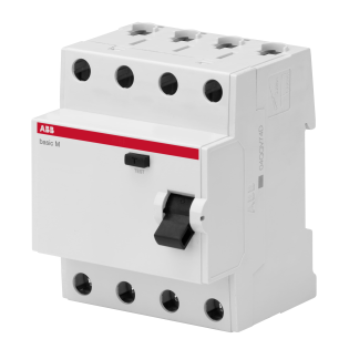 ABB 2CSF604031R1630, BMF31463, Basic M, 63 Amper, 30 mA, AC Tip, Kaçak Akım Koruma Rölesi, 4 Kutuplu (3 Faz+Nötr)