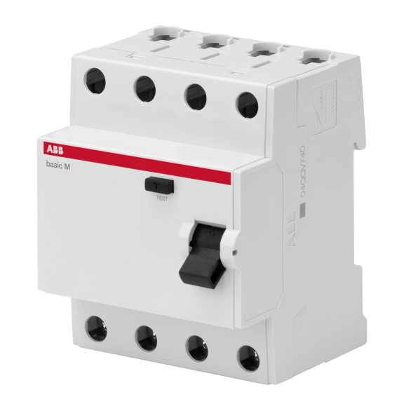 ABB 2CSF604033R3400, BMF33440, Basic M, 40 Amper, 300 mA, AC Tip, Kaçak Akım Koruma Rölesi, 4 Kutuplu (3 Faz+Nötr)