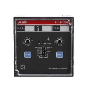 ABB 2CSG152434R1202, ELR96P, Modüler DIN, 30mA-30A, Kaçak Akım Algılama Rölesi, 0-5sn Gecikme Ayarlı, 230-400 V AC, 96x96mm