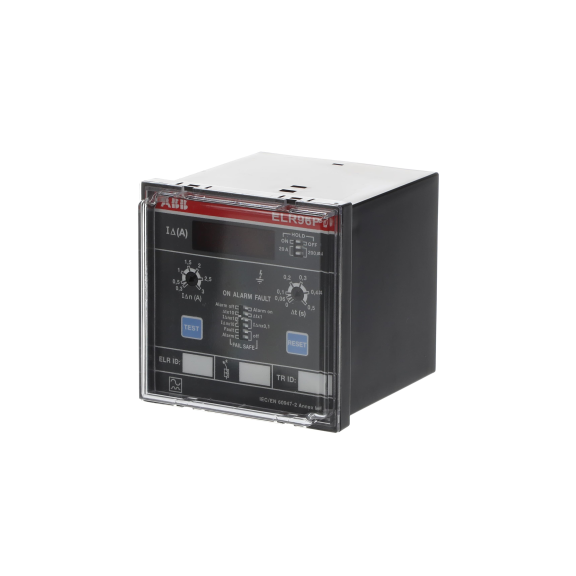 ABB 2CSG152436R1202, ELR96PD, Modüler DIN, 30mA-30A, Kaçak Akım Algılama Rölesi, 0-5sn Gecikme Ayarlı, Frekans Filtreli, Ekranlı, 230-400 V AC, 96x96mm