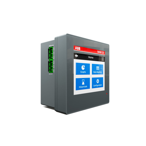 ABB 2CSG202471R4051, M4M 30 I/O, M4M Serisi, Enerji Analizörü, Modbus RTU, Bluetooth, 6 Programlanabilir I/O, 2 Analog Çıkış, Class 0.5