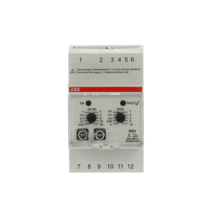ABB 2CSJ201001R0002, RD3, Modüler DIN, 30mA-30A Kaçak Akım Algılama Rölesi, Gecikme Ayarlı, 230-400 Volt AC
