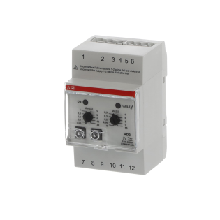 ABB 2CSJ201001R0002, RD3, Modüler DIN, 30mA-30A Kaçak Akım Algılama Rölesi, Gecikme Ayarlı, 230-400 Volt AC