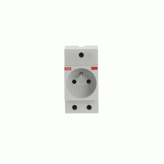 ABB 2CSM110000R0711, M1174, Modüler DIN, 16 Amper, 2P+E, Ray Tipi Prizi, Fransız Tipi