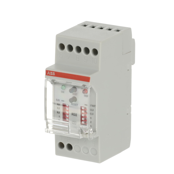 ABB 2CSM142120R1201, RD2, Modüler DIN, 30mA-2A Kaçak Akım Algılama Rölesi, Gecikme Ayarlı, 230-400 Volt AC