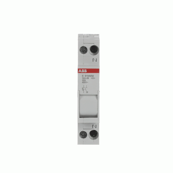 ABB 2CSM200913R1801, E 91hN/32, Modüler DIN, 32 Amper, 2 Kutuplu, Kartuş Sigorta Yuvası, 10.3x38mm Sigortalar için