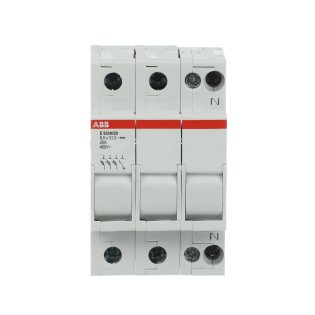 ABB 2CSM200933R1801, E 93hN/20, Modüler DIN, 20 Amper, 4 Kutuplu, Kartuş Sigorta Yuvası, 8.5x31.5mm Sigortalar için