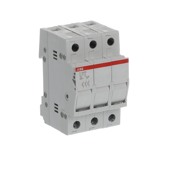 ABB 2CSM200943R1801, E 93/20, Modüler DIN, 20 Amper, 3 Kutuplu, Kartuş Sigorta Yuvası, 8.5x31.5mm Sigortalar için