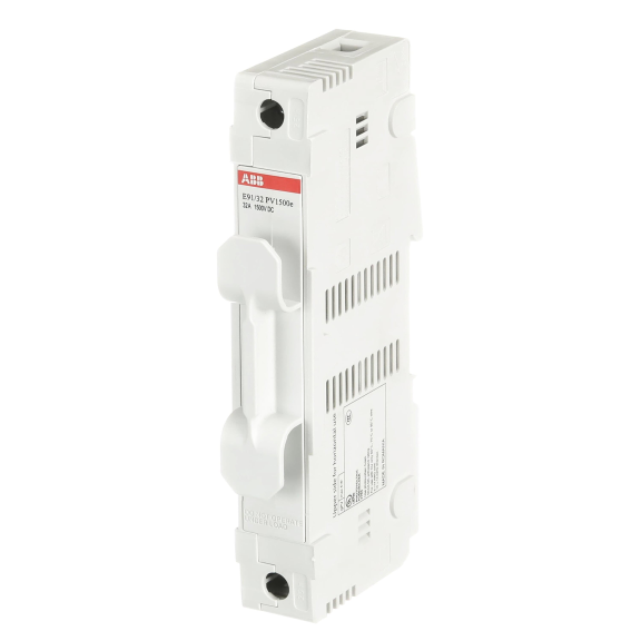 ABB 2CSM202041R1801, E91/32 PV1500e, Fotovoltaik, 32 Amper, 1 Kutuplu, PV Kartuş Sigorta Yuvası, 10x85mm ve 14x85mm PV Sigortalar için