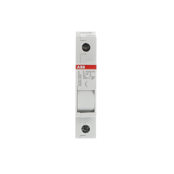 ABB 2CSM204713R1801, E 91/32 PV, Fotovoltaik, 32 Amper, 1 Kutuplu, PV Kartuş Sigorta Yuvası, 10.3x38mm PV Sigortalar için
