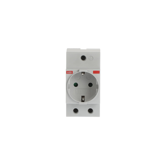 ABB 2CSM210000R0721, M1175, Modüler DIN, 16 Amper, 2P+E, Ray Tipi Prizi, Alman Tipi